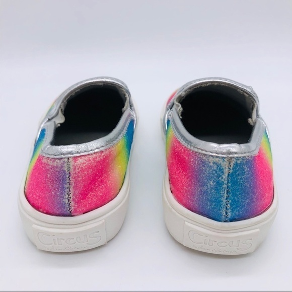 SAM EDELMAN-GIRLS CELINA RAINBOW SLIP-ONS SIZE 7 - Picture 4 of 12